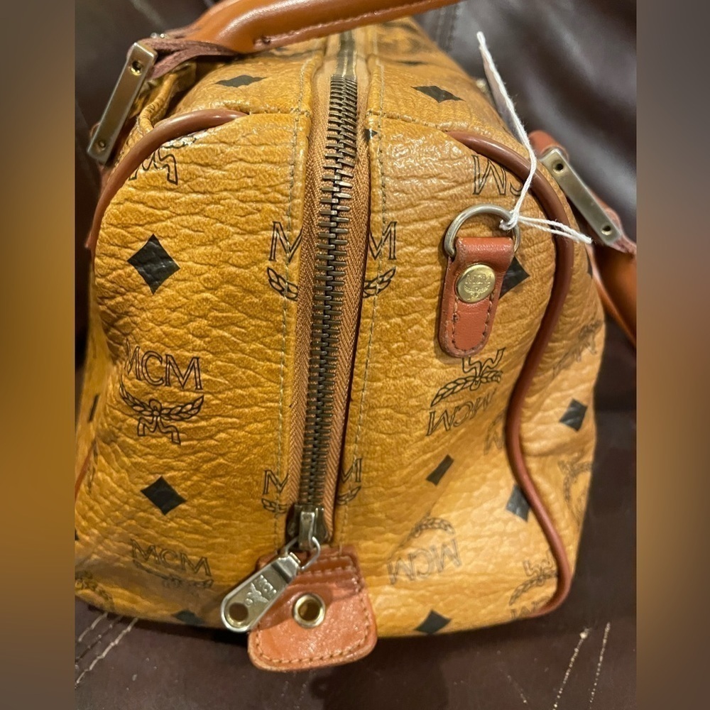 MCM Vintage Visetos Monogram Boston Satchel CLEARANCE PRICE - Picture 7 of 12